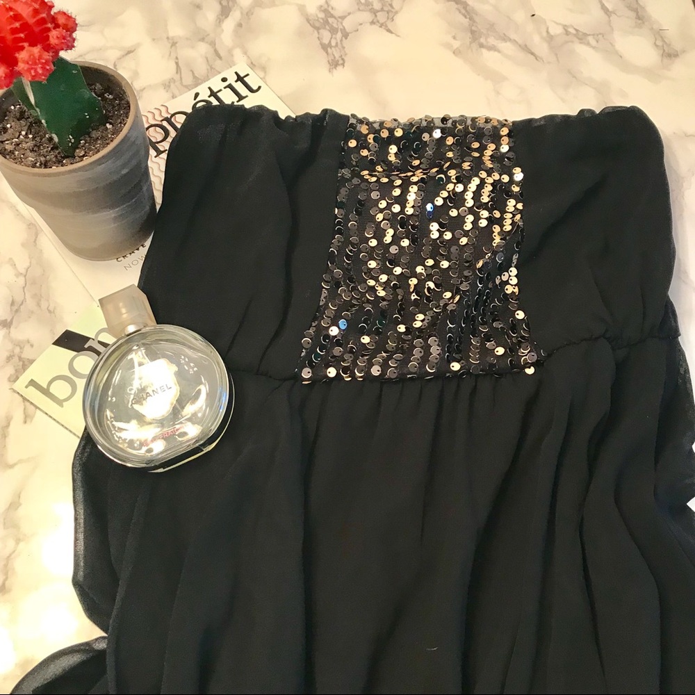 Nordstrom Sequined Strapless Party Dress